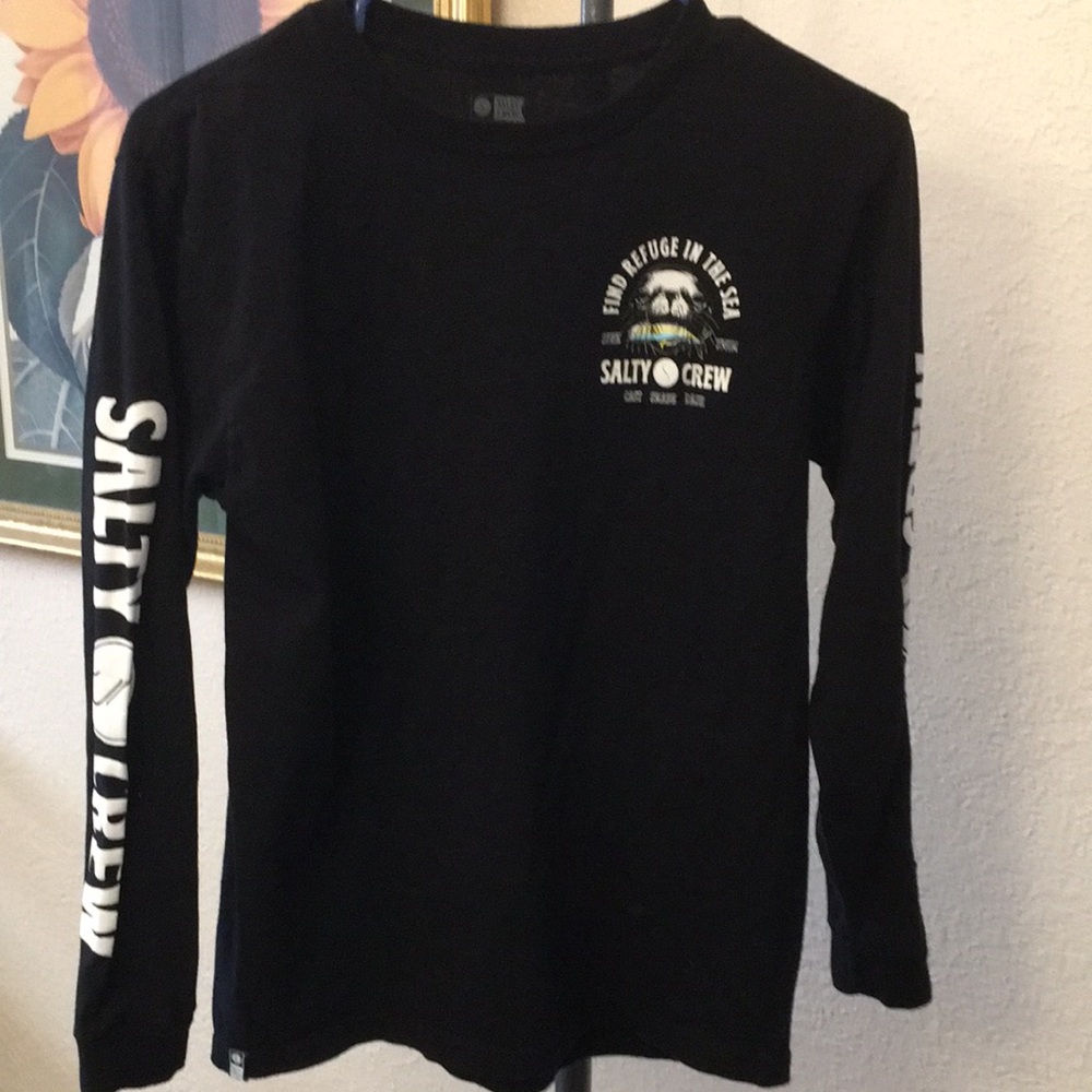 Salty Crew Kids Black Long Sleeve Shirt